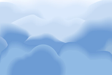 Cloudy Abstract Gradient Landscape with Soft Tones