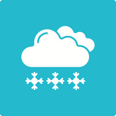 Obraz premium Snowfall Icon