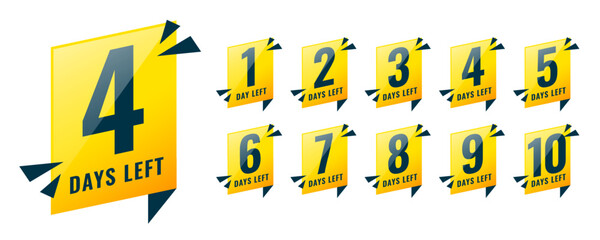 limited day left countdown template for special offer or sale