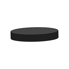 Ice Hockey Puck Vector Illustration