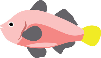 Fototapeta premium Fish Flat Illustration