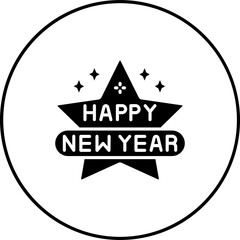 Happy New Year Icon