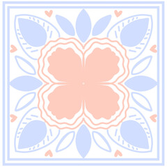 floral background with pastel color