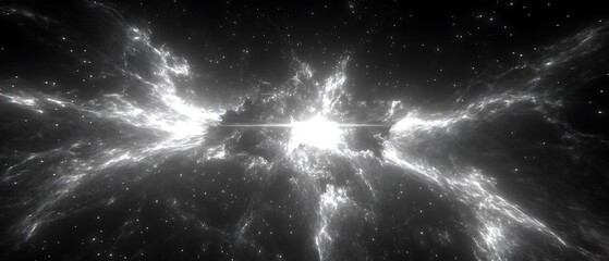 Cosmic explosion, radiating energy