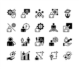 Life transformation icon collection set. Containing change, growth, development, evolution, transition, progress, metamorphosis, adaptation, renewal icon. Simple vector illustration.