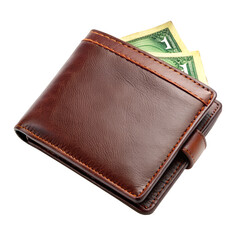Wallet isolated on transparent background 