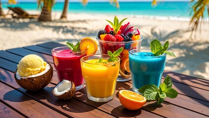 Tropical Island Food Still Life