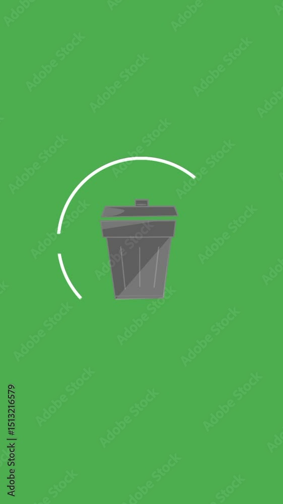 Poster deleting file, removing file, erasing data, clearing file, trashing document, featuring a trash bin 