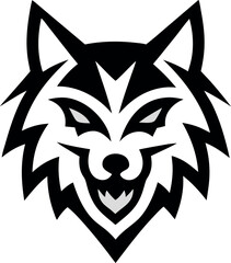 Fototapeta premium WOLF LOGO, Wolf face logo.