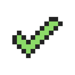 mark check sign pixel art