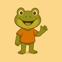 Animal cartoon mascot character vector jungle wildlife design cute illustration for children education book, school story media and kids learning game