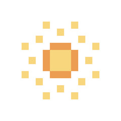 bright sun pixel pixel art for your needs