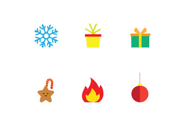 Christmas design elements vector set