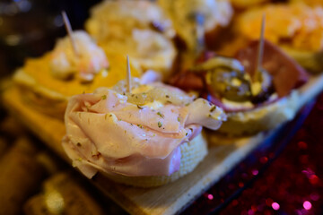 Cicchetti Venetian Appetizer Board with Assorted Sandwiches