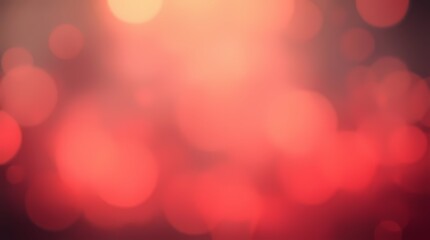 Abstract defocused background of warm red and orange bokeh circles