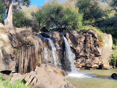 Narracan Falls in Gippsland Victoria Australia. A beautiful water fall in a bush setting