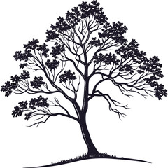 Obraz premium tree silhouette vector