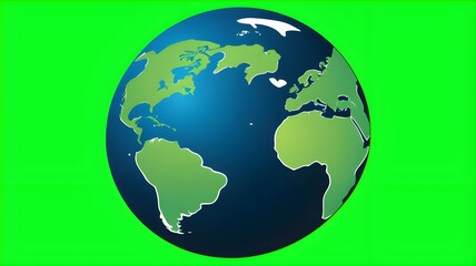 Fototapeta premium an image of the earth whose area is exactly the same as the real earth