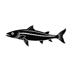 barracuda silhouette vector sea