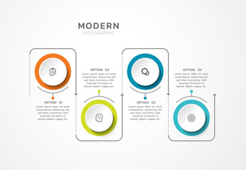 Presentation infographic business template design