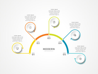 Presentation infographic business template design