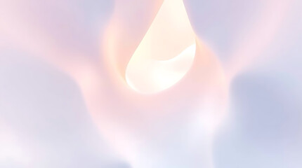 Abstract Light Form in Pale Gradient