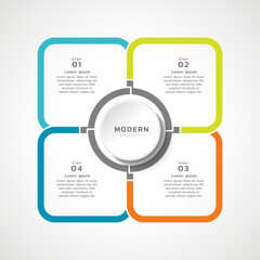 Presentation infographic business template design