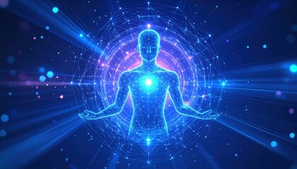 Futuristic Digital Avatars with AI Facial Technology, Generated image