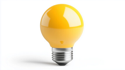 light bulb on white background