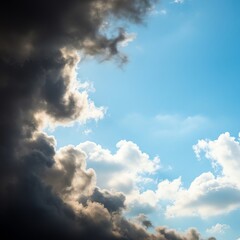 Obraz premium Dark and Light Clouds Sky