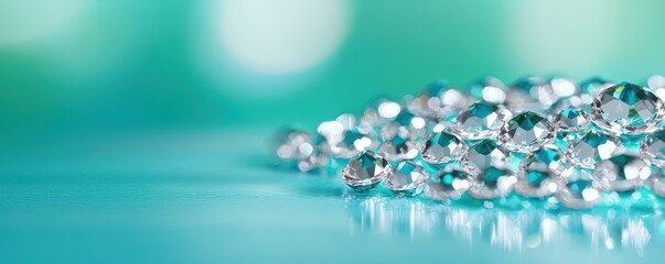 Glistening diamonds display studio jewelry photography elegant close-up luxury