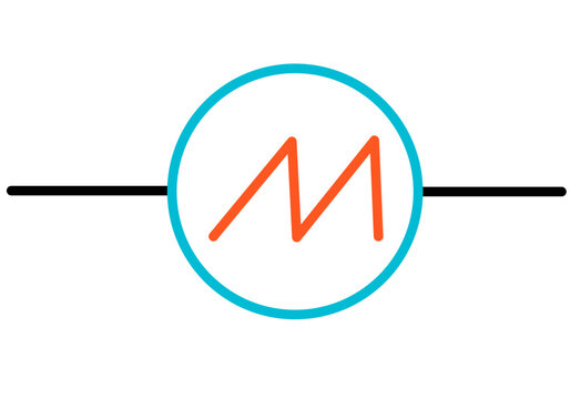 Electric Motor Component Symbol