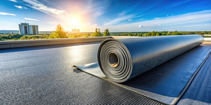 High-Quality EPDM Ethylene Propylene Diene Terpolymer Roofing Material on Modern Roof for Durable Weather Resistance and Energy Efficiency