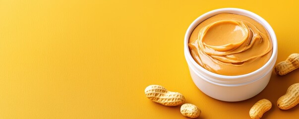 Delicious peanut butter spread a kitchen photography delight