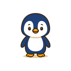 Animal cartoon character mascot wildlife design cute vector icon for children book illustration, jungle theme game asset, education content and fun learning story character
