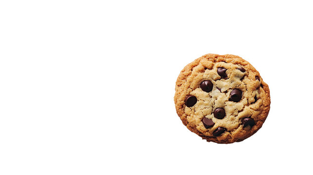 Freshly baked chocolate chips isolated on transparent background. PNG - Powered by Adobe