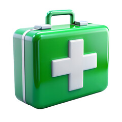 Obraz premium First aid kit isolated on transparent background 