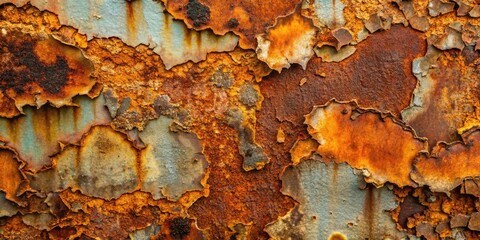 Rusty Metal Texture: Weathered Surface with Candid Photography Elements for Artistic Inspiration and Industrial Aesthetic in Urban Settings