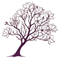 Obraz premium tree with flowers