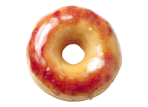 Donuts glaze transparent