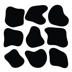 Hand drawn abstract shapes collection