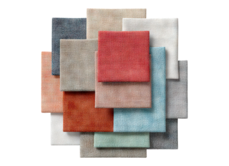 Fabric swatches mockup