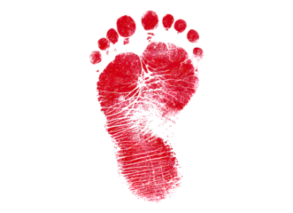 Footprint Heart design