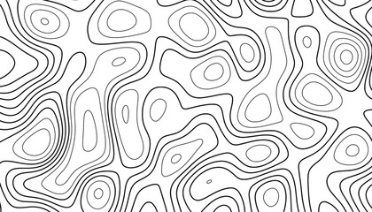 Topographic map background geographic line map with elevation assignments. Abstract geometric topographic contour map background Free Vector