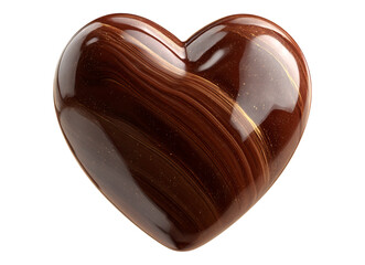 High resolution brown heart shaped