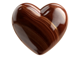 High resolution brown heart shaped