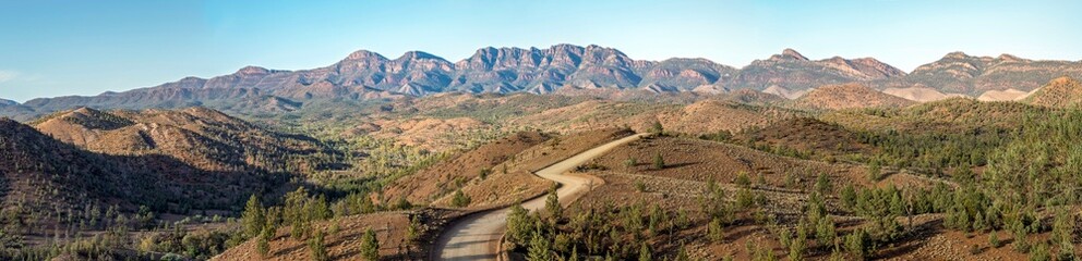 Bunyeroo Valley Lookout: The Most Iconic Scenic Viewpoint in the Flinders Ranges with Scenic Outback Landscape with Red Cliffs and Rugged Terrain