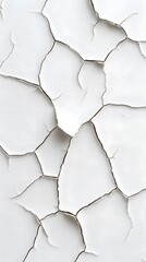 Cracked painted wall with layers of peeling paint revealing raw plaster underneath, high-resolution macro shot, artistic lighting, soft shadows enhancing depth and texture