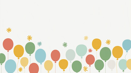 Festive multicolored balloons with sparkles create joyful celebratory party atmosphere