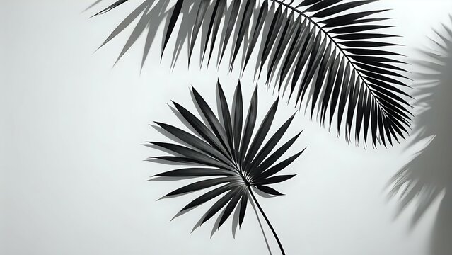 black palm leaves - Powered by Adobe